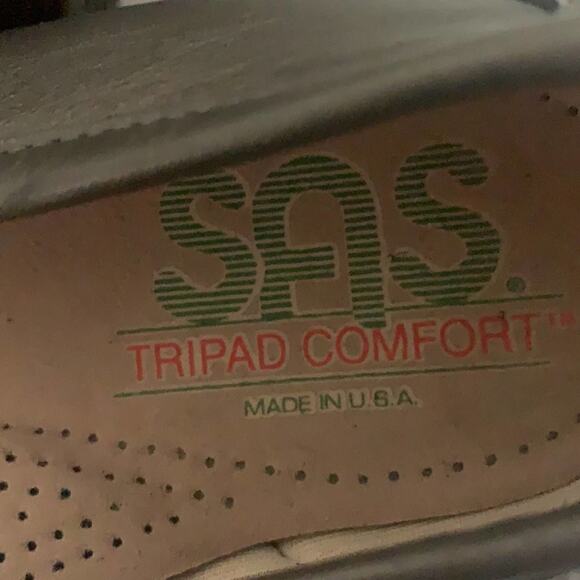 SAS TRIPAD LEATHER SILVER METALLIC SHOES SIZE 8 - Picture 4 of 6